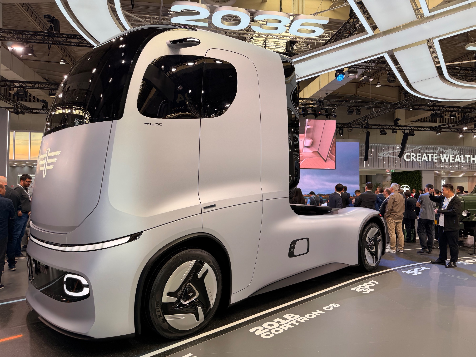 El FAW TLX 2036 ofrece un avance del transporte de mercancías de la próxima década.
