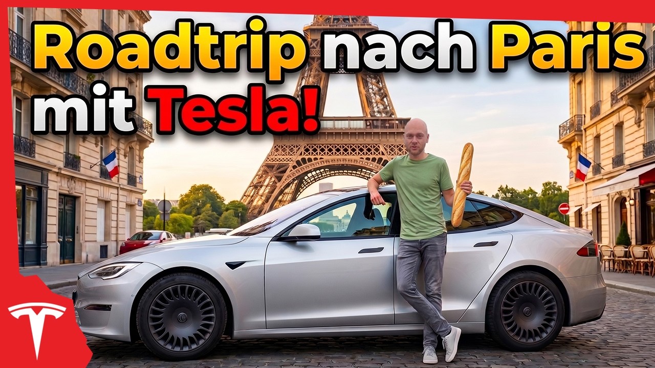 Tesla Model S Plaid 2026 im Langstreckentest, Roadtrip nach Paris